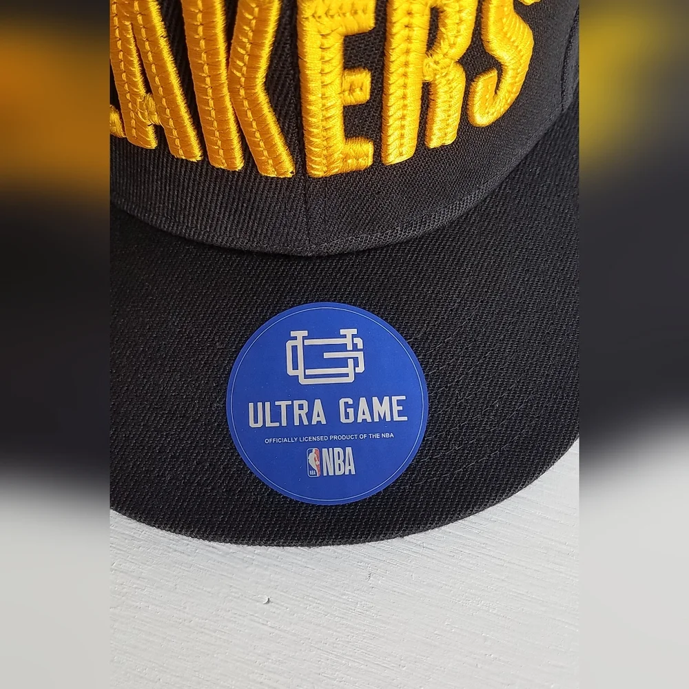 Lakers NBA Official Bricked Snapback Basketball Cap